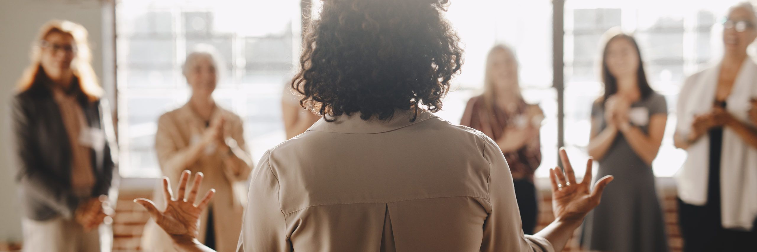 Businesspeople in a business conference